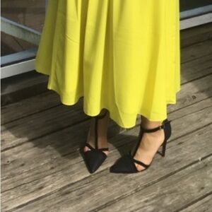 Vince Camuto Black Textured Heels